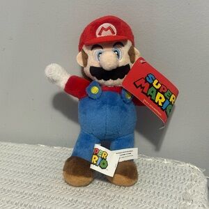 Nintendo Super Mario Plush Toy - Red, Blue, and Brown